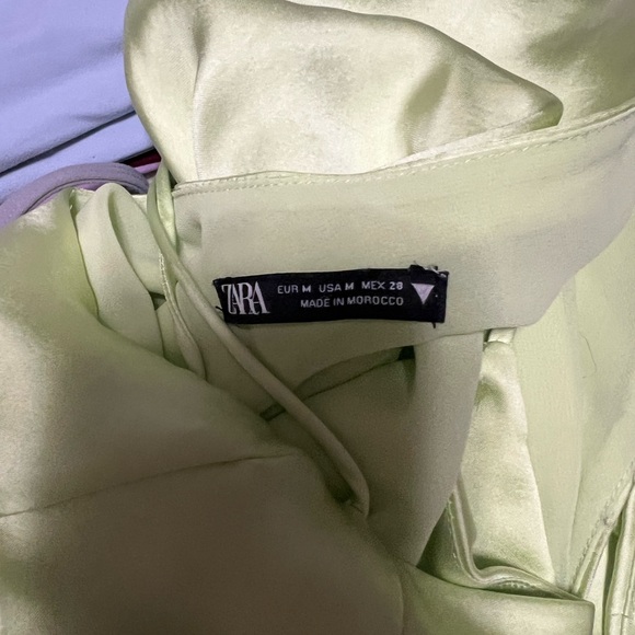 Zara Satin Effect Cut Out Dress - Picture 7 of 7